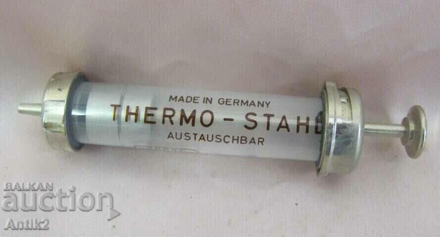 Delivery of WWII Medical Syringe 5cc INJECTA