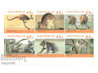 1994. Australia. Kangaroos and koalas. Block.
