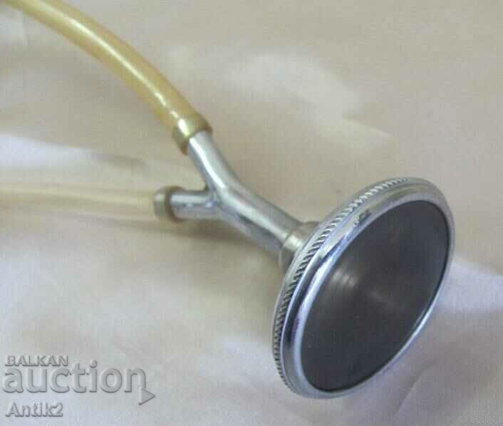 Auction 19th Century Binaural Medical Stethoscope, Handpiece Auction 19th Century Binaural Medical Stethoscope, Handpiece