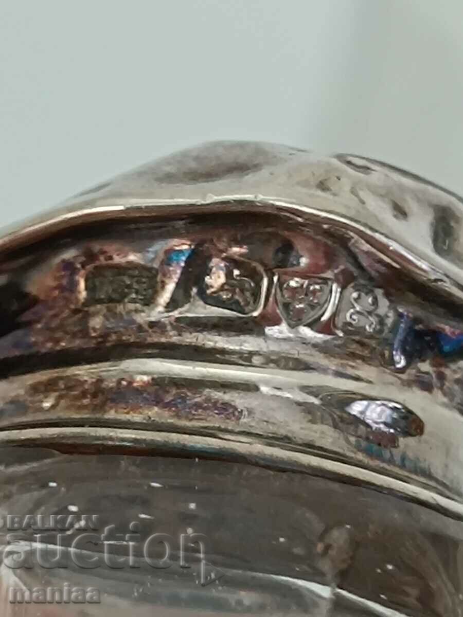 Beautiful silver salt shakers marked 1911 Chester - 6 Beautiful silver salt shakers marked 1911 Chester - 6