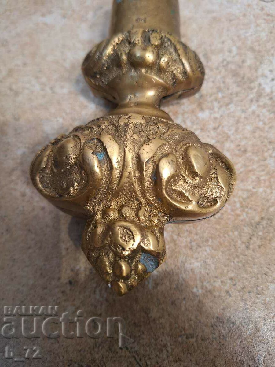 Old brass solid detail, crown, tip - 5 Old brass solid detail, crown, tip - 5