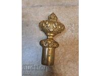 Old brass solid detail, crown, tip