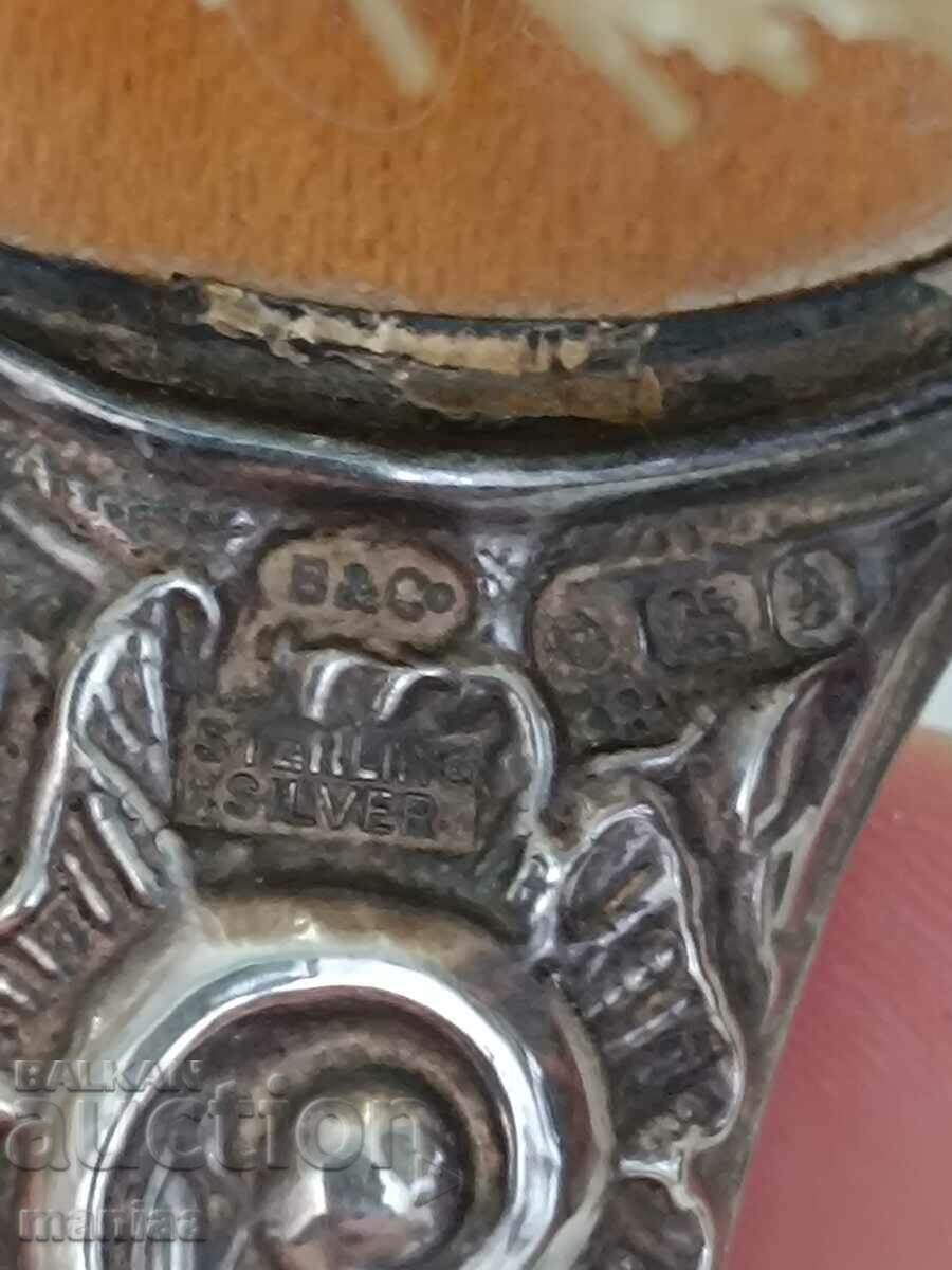 Set of silver brushes marked 1985 Chester - 5 Set of silver brushes marked 1985 Chester - 5