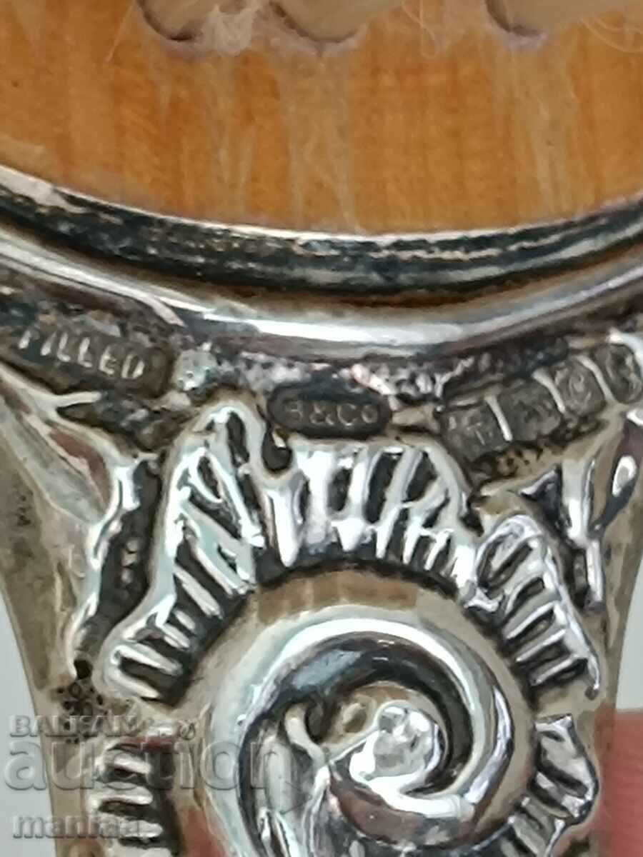 Set of silver brushes marked 1985 Chester - 7 Set of silver brushes marked 1985 Chester - 7