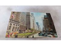 New York City Park Avenue 1968 postcard