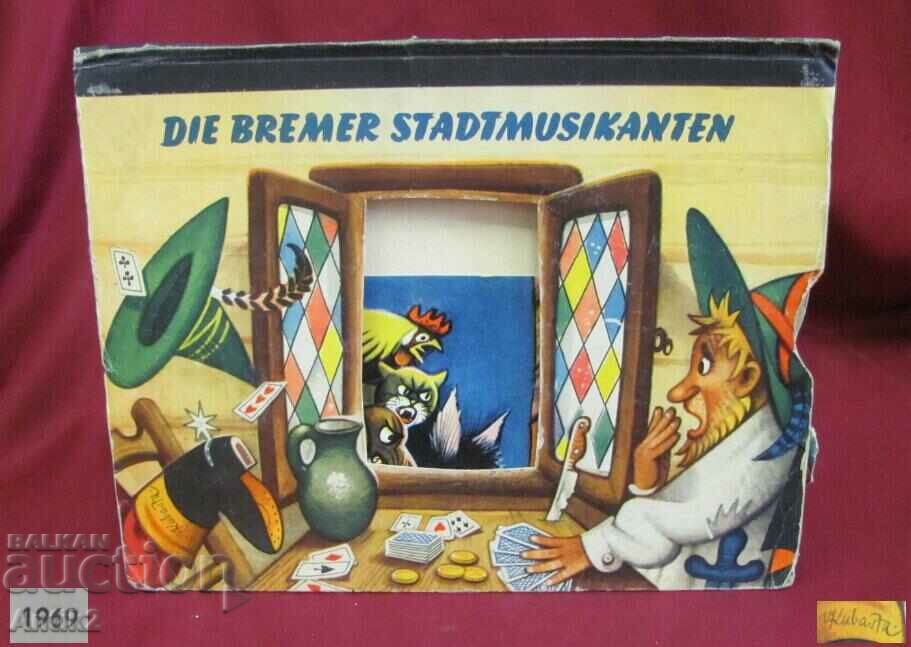 1969 Παιδικό βιβλίο Kubasta The Bremen Town Musicians 3D