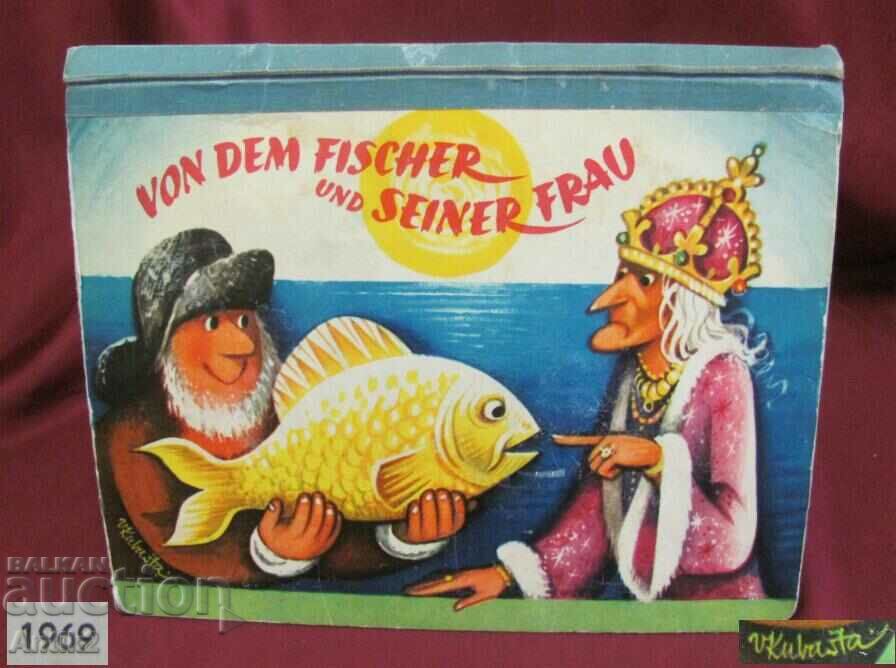 1969 Παιδικό βιβλίο The Cube Fisherman and the Goldfish 3D
