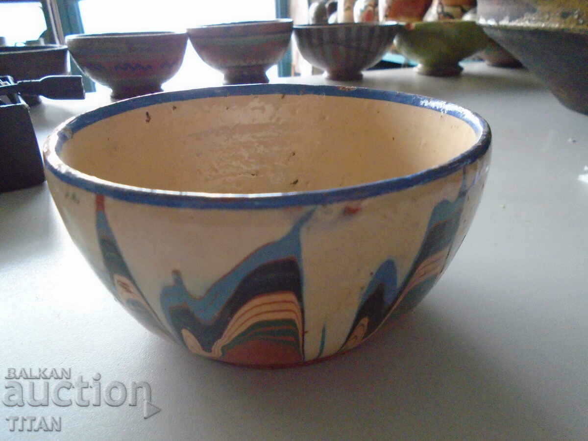 old revival bowl, maker's stamp, part of a collection