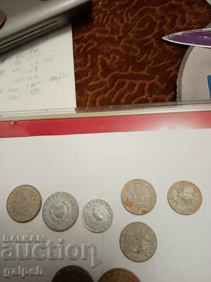 LOT OF COINS - HUNGARY - 9 pcs. - BGN 1.5 with price 1.50 BGN | € 0.77 LOT OF COINS - HUNGARY - 9 pcs. - BGN 1.5 with price 1.50 BGN | € 0.77