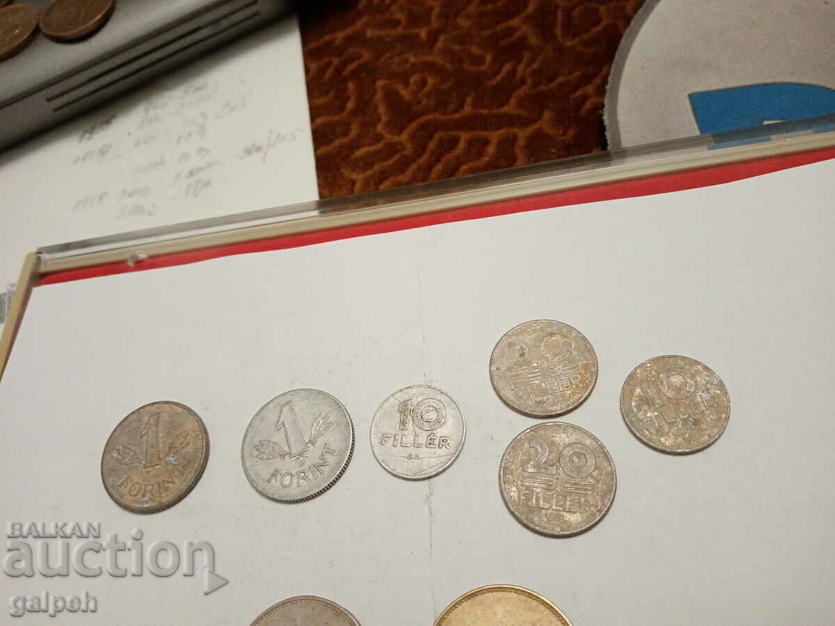 LOT OF COINS - HUNGARY - 9 pcs. - BGN 1.5 - 5 LOT OF COINS - HUNGARY - 9 pcs. - BGN 1.5 - 5