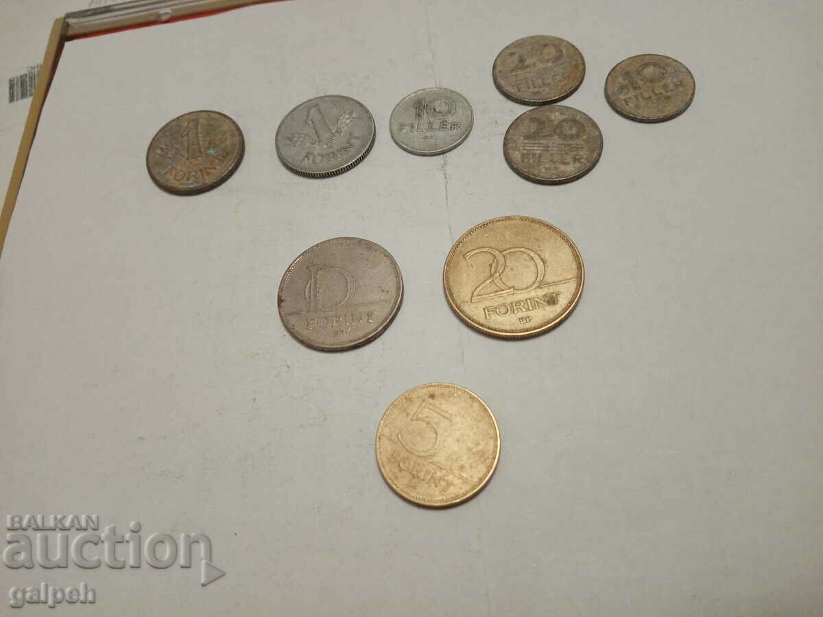 LOT OF COINS - HUNGARY - 9 pcs. - BGN 1.5 - 6 LOT OF COINS - HUNGARY - 9 pcs. - BGN 1.5 - 6
