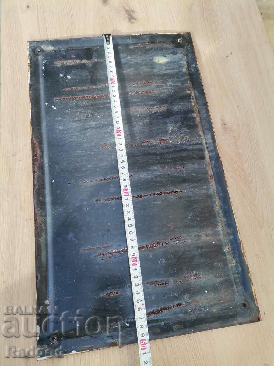 Auction Enamel plate Auction Enamel plate