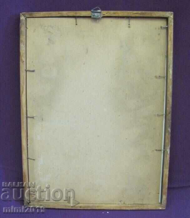 Αντίκα λιθογραφία σε αυθεντικό ξύλινο πλαίσιο - 7 Αντίκα λιθογραφία σε αυθεντικό ξύλινο πλαίσιο - 7