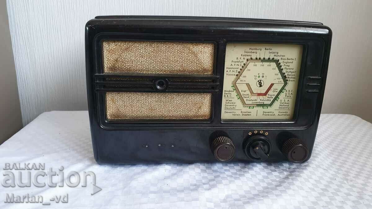 Vintage συλλεκτικό ραδιόφωνο βακελίτη Köln - Lorenz; Βερολίνο