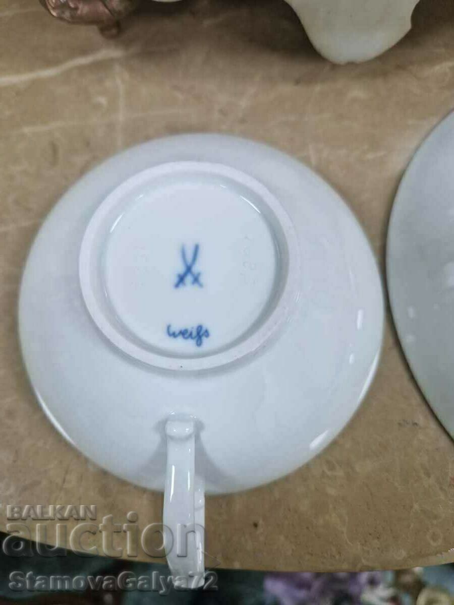 Un minunat set dublu din porțelan de designer antic - 7