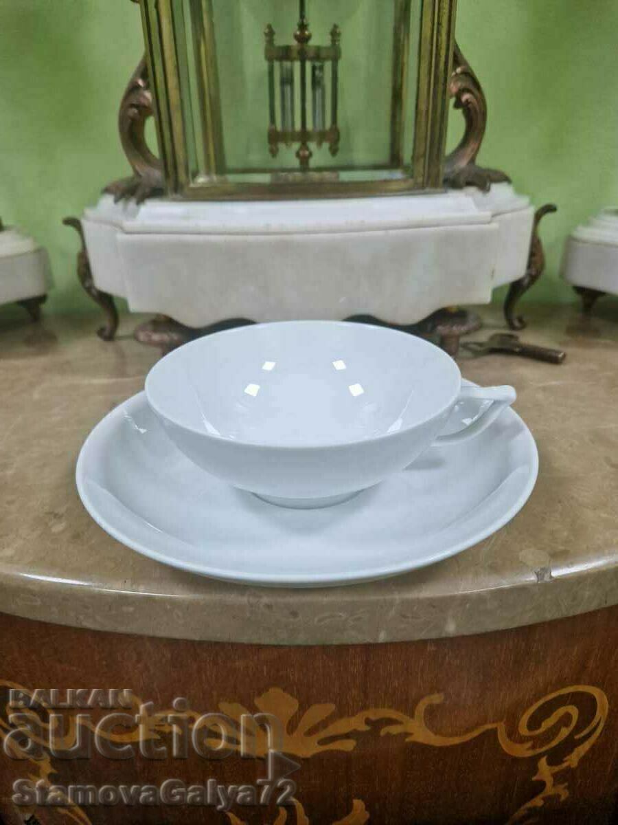 A wonderful antique designer porcelain double set A wonderful antique designer porcelain double set