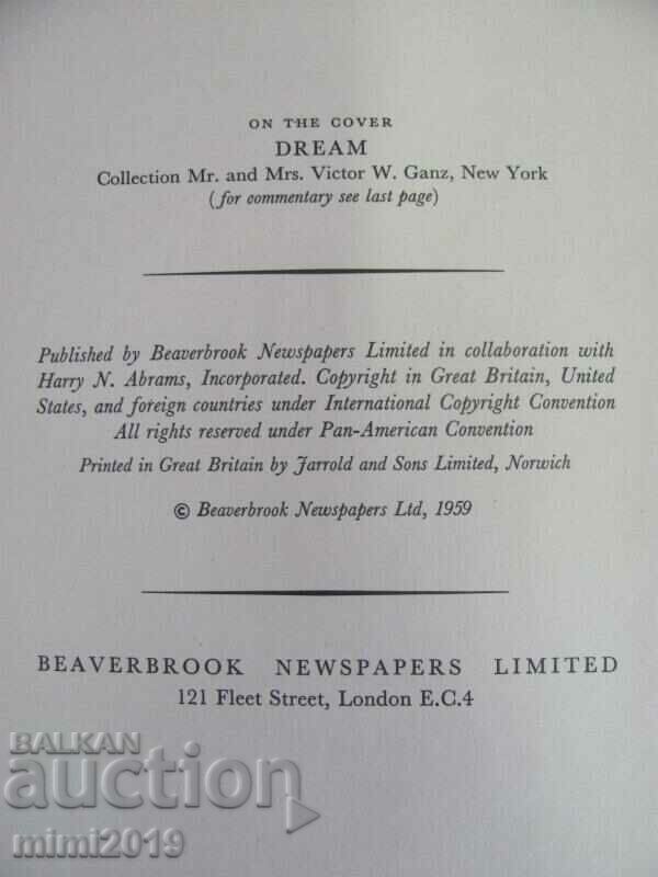 Auction 1959 Book-Album Picasso Chromolithographs Auction 1959 Book-Album Picasso Chromolithographs