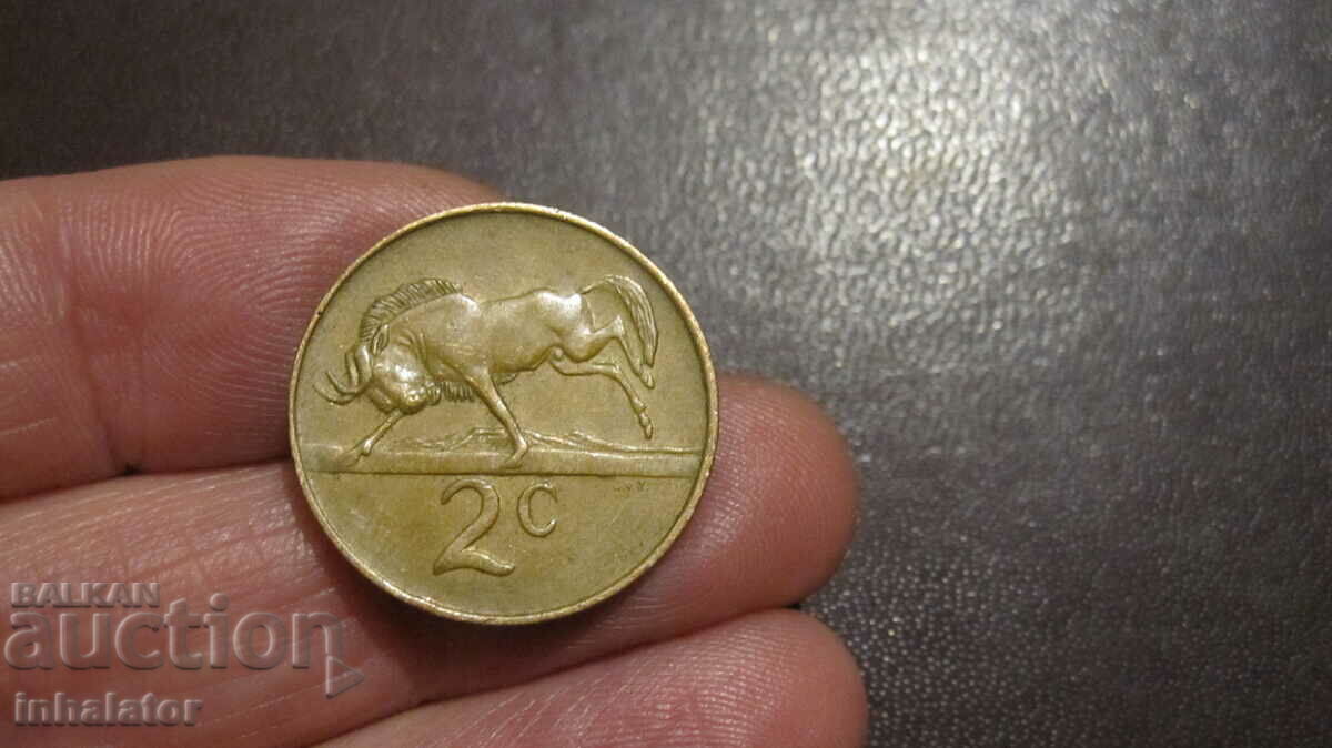 South Africa 2 cents 1983