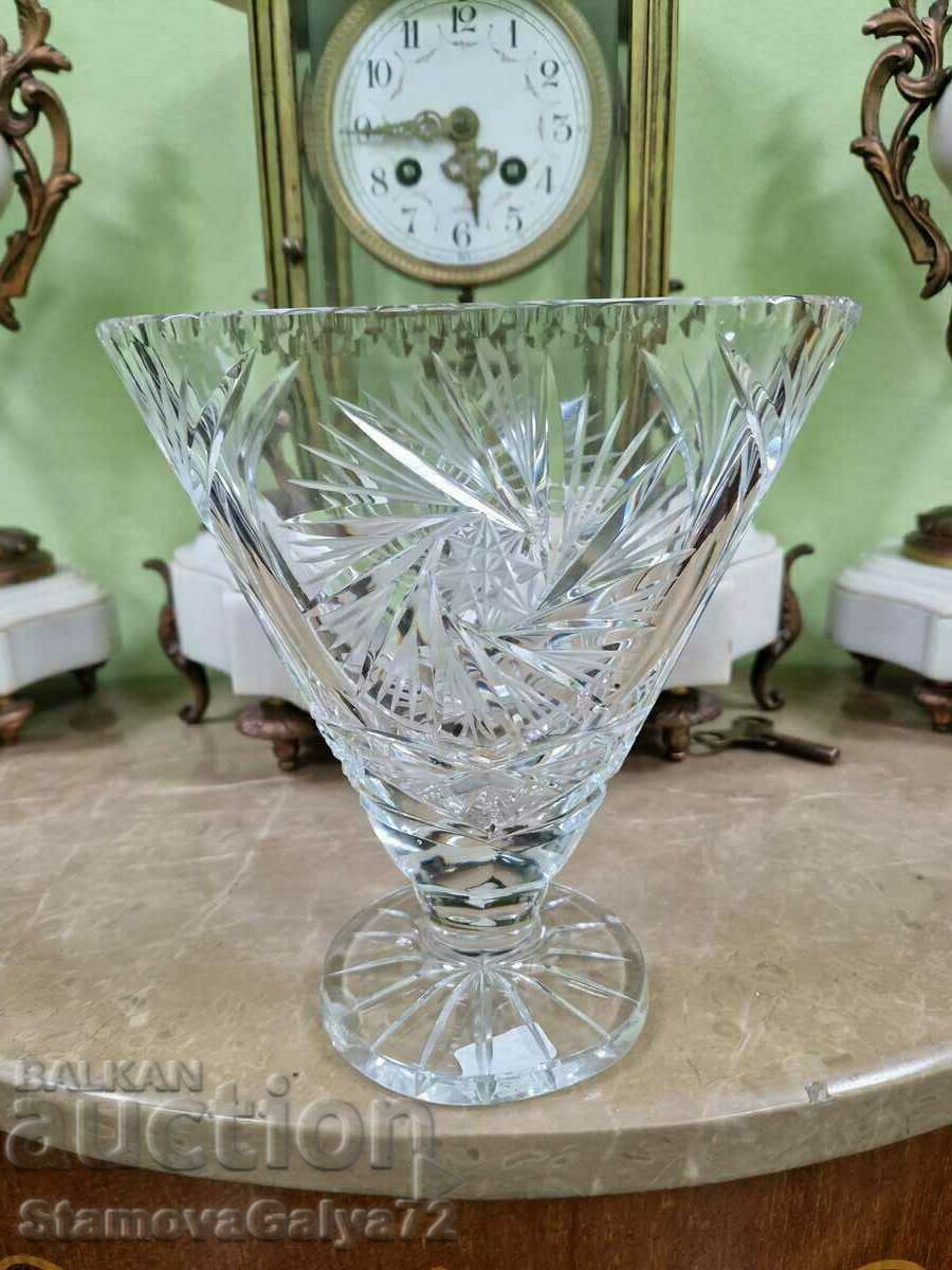 An incredibly beautiful antique crystal vase with price 99.00 BGN | € 50.62 An incredibly beautiful antique crystal vase with price 99.00 BGN | € 50.62