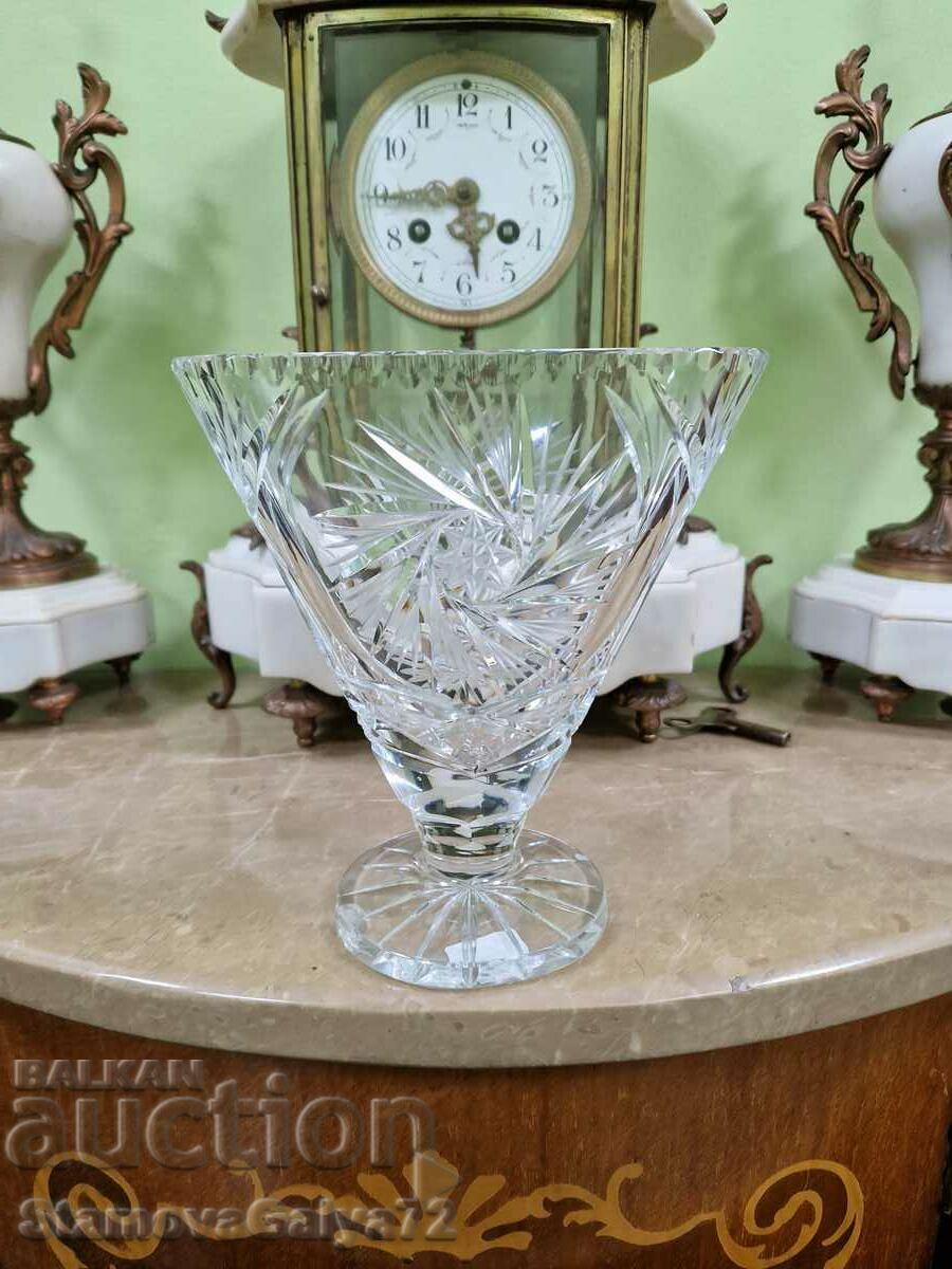 An incredibly beautiful antique crystal vase