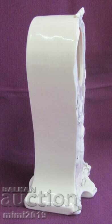 Antique Porcelain Watch Box with embossed figures - 5