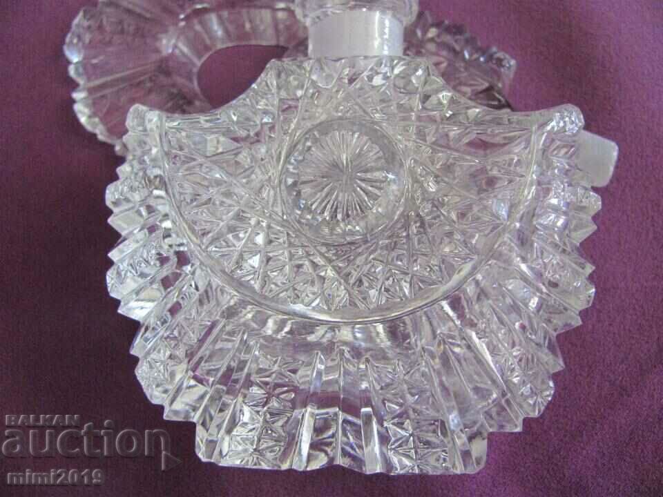 Auction  Art Deco Crystal Perfume Bottle