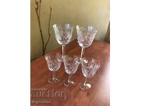 GLASS GLASS CRYSTAL WINE WATER RELIEF-5 BR.