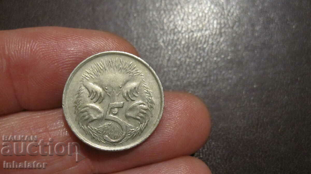 1966 5 cents Australia - ECHIDNA