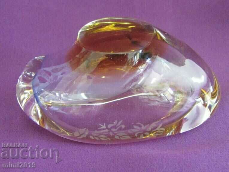 Vintich Crystal Glass Ashtray - 5