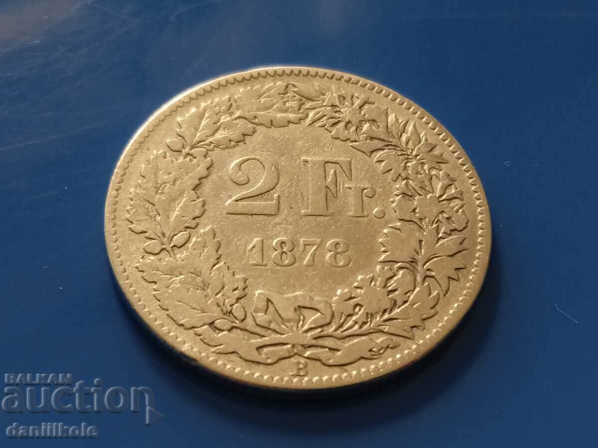 *$*Y*$* SWITZERLAND 2 FRANC 1878 SILVER - EXCELLENT *$*Y*$* with price 38.92 BGN | € 19.90 *$*Y*$* SWITZERLAND 2 FRANC 1878 SILVER - EXCELLENT *$*Y*$* with price 38.92 BGN | € 19.90