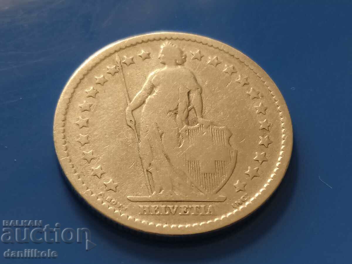 *$*Y*$* SWITZERLAND 2 FRANC 1878 SILVER - EXCELLENT *$*Y*$* - 5 *$*Y*$* SWITZERLAND 2 FRANC 1878 SILVER - EXCELLENT *$*Y*$* - 5