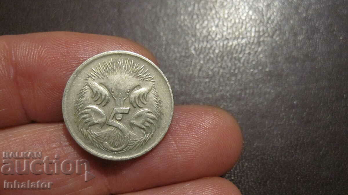 1969 год 5 цента Австралия - ЕХИДНА