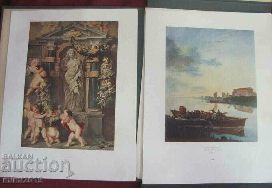 1952 Album cu cromolitografii de la Hermitage Moscova URSS - 7 1952 Album cu cromolitografii de la Hermitage Moscova URSS - 7