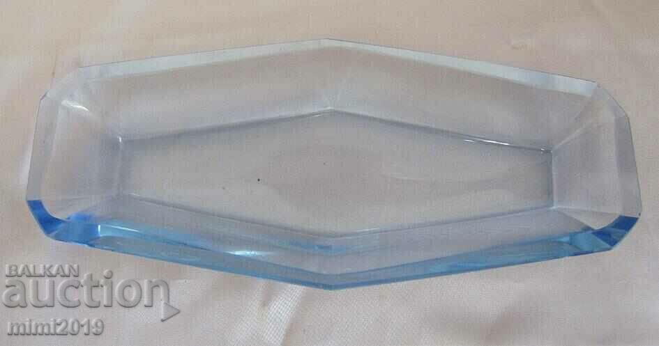 Antique Plate Crystal Blue Glass with price 40.00 BGN | € 20.45 Antique Plate Crystal Blue Glass with price 40.00 BGN | € 20.45