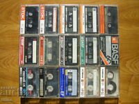 Audiocassettes from the brands TDK, MAXELL, SONY, BASF and SCOTCH