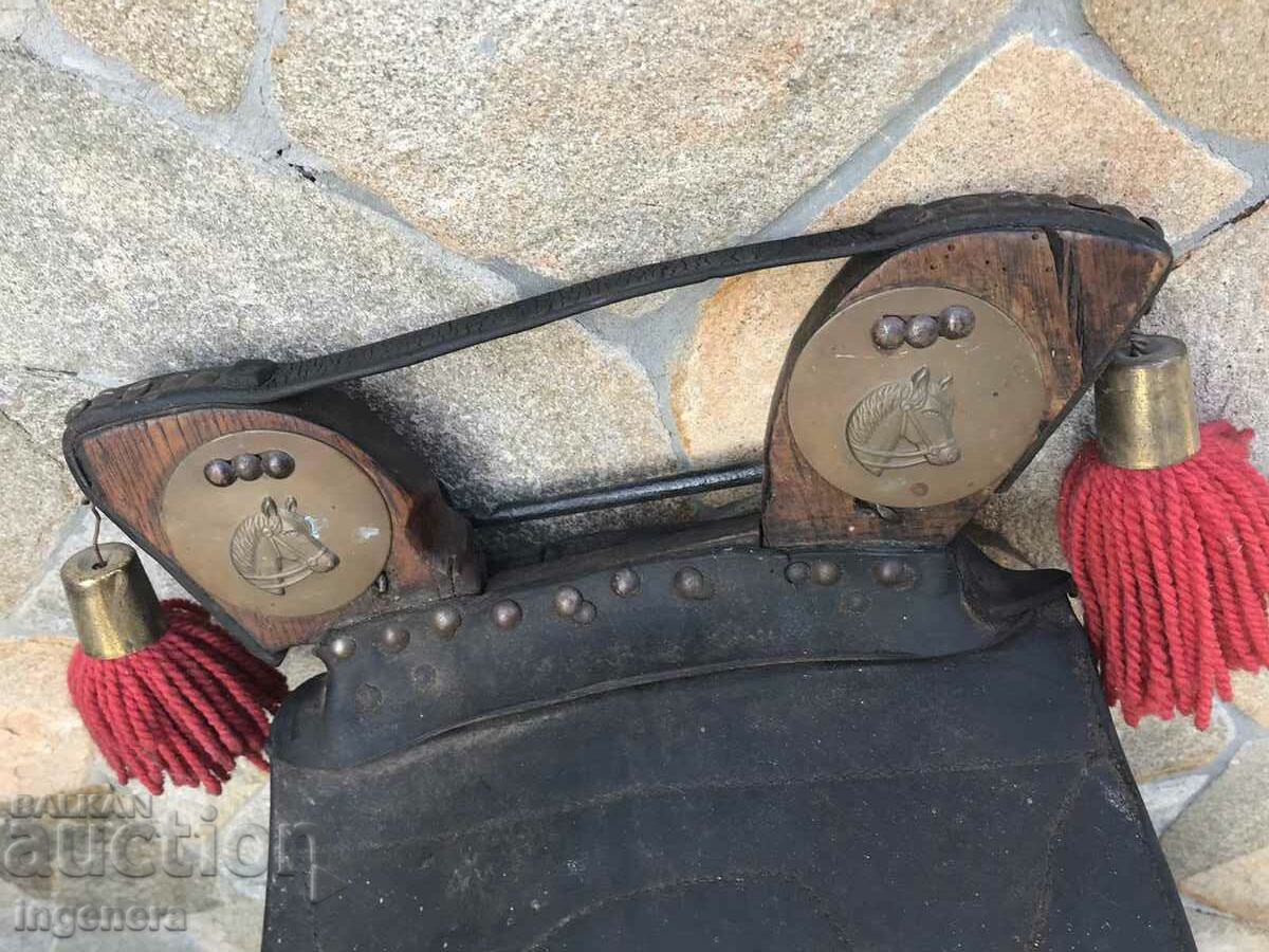 HARNESS HORSE LEATHER WOOD METAL HARNESS with price 270.00 BGN | € 138.05