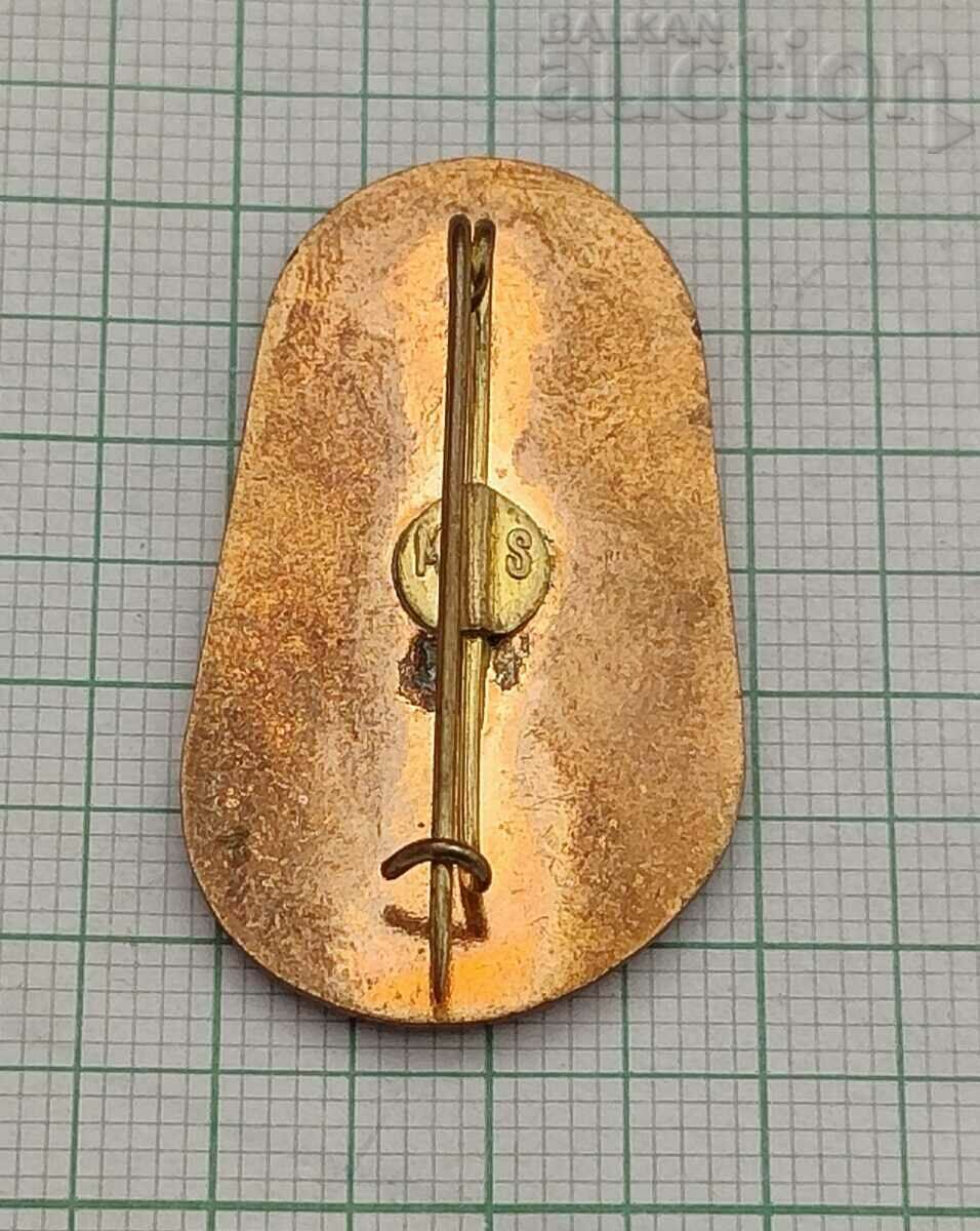 ROMANIA UNION FOREST WORKERS STOP. BADGE with price 4.00 BGN | € 2.05