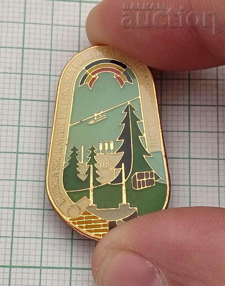 Auction  ROMANIA UNION FOREST WORKERS STOP. BADGE