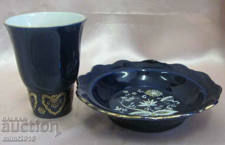 Vintich Porcelain Cup and Saucer marked with price 60.00 BGN | € 30.68 Vintich Porcelain Cup and Saucer marked with price 60.00 BGN | € 30.68