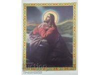 1900 Old Russian lithograph icon -