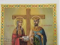 1900 Old Russian lithograph icon -