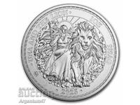 СРЕБРО 1 OZ 2023 БРИТАНИЯ - БОГИНЯТА УНА И ЛЪВА