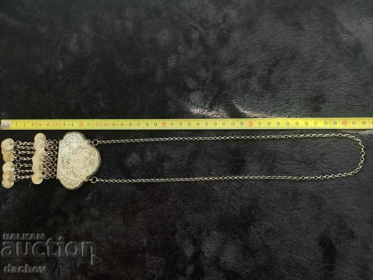 Възрожденски сребърен нагръден накит пафти пафта носия - 7 Възрожденски сребърен нагръден накит пафти пафта носия - 7