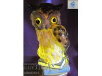 19th century Porcelain Lamp - Owl