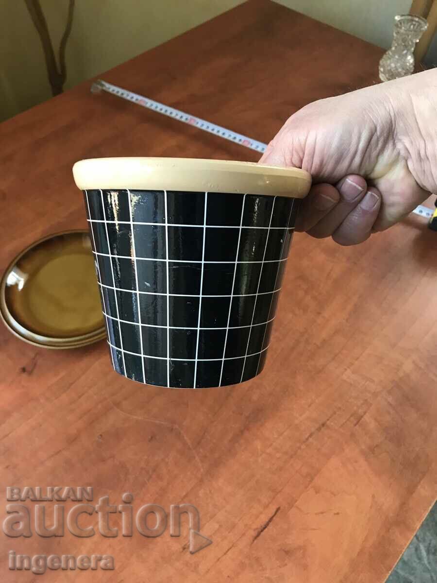 CERAMIC POT NEW with price 6.00 BGN | € 3.07 CERAMIC POT NEW with price 6.00 BGN | € 3.07