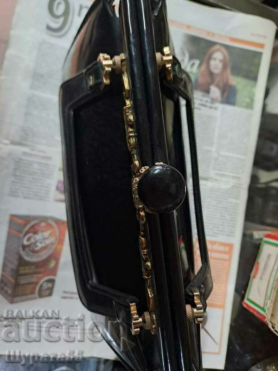 Delivery of Old lacquer bag. 27 cm. 23 cm. Delivery of Old lacquer bag. 27 cm. 23 cm.