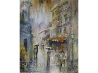 Маслена картина „ Спонтанен дъжд “ Георги Йорданов