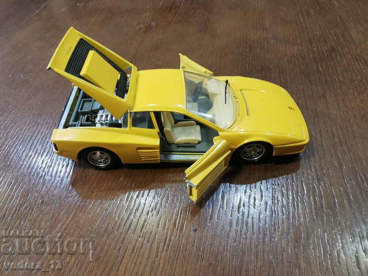 Delivery of FERRARI TESTEROSSA 1984 BURAGO ITALY 1/24 Delivery of FERRARI TESTEROSSA 1984 BURAGO ITALY 1/24