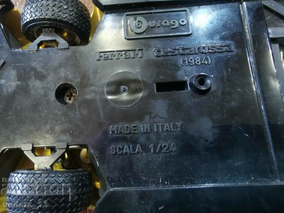 FERRARI TESTEROSSA 1984 BURAGO ITALY 1/24 - 7 FERRARI TESTEROSSA 1984 BURAGO ITALY 1/24 - 7