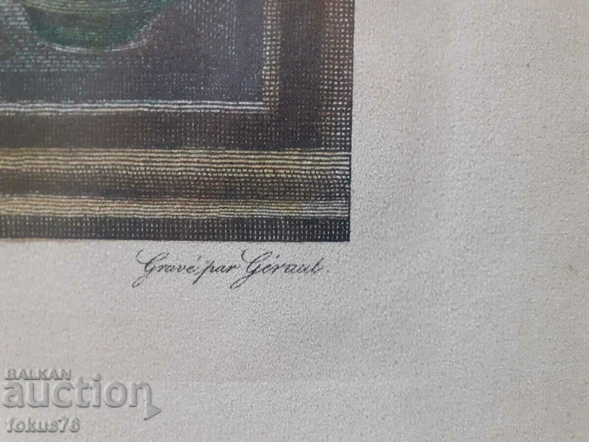 Παλιά έγχρωμη αντίκα με κορνίζα - 5 Παλιά έγχρωμη αντίκα με κορνίζα - 5